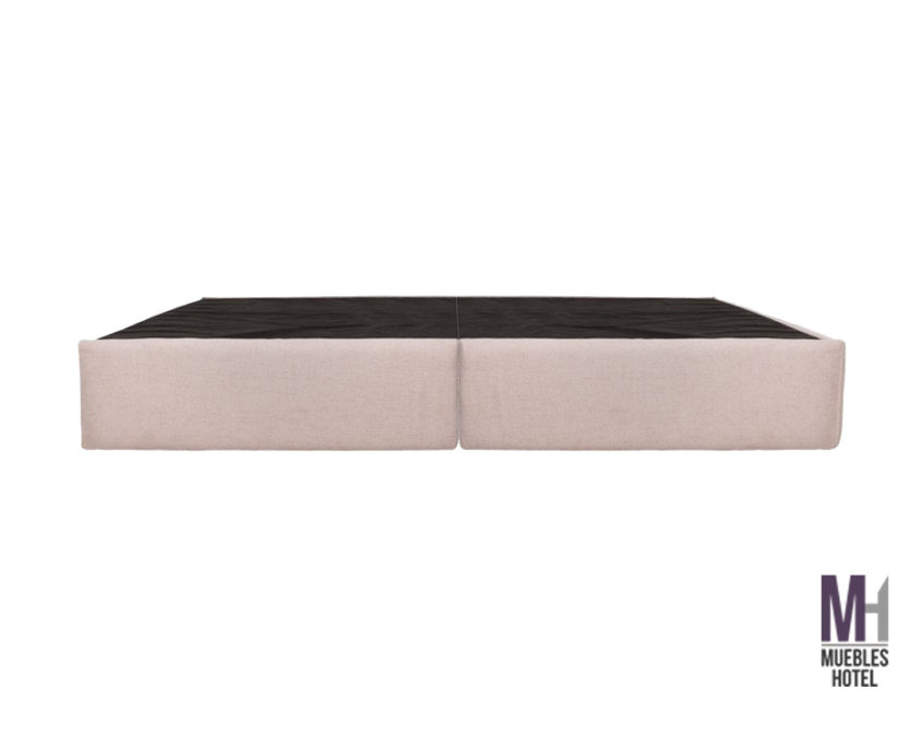 Base tapizada king size para hotel