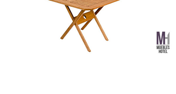 Mesa Cuadrada de Exterior de Madera