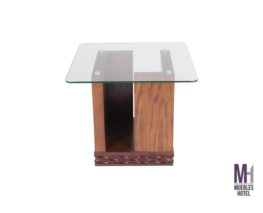 Mesa lateral con cristal Kontempo LC-49