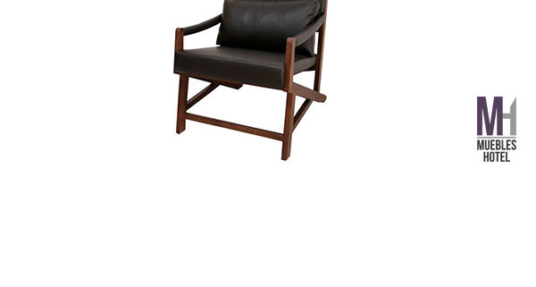 Sillón Recibidor de Tactopiel y Madera