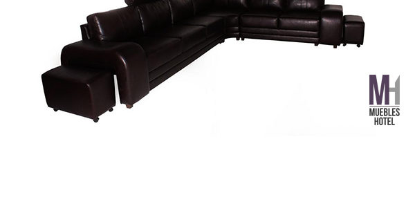 Sala Elegante de Madera tapizada Vinil